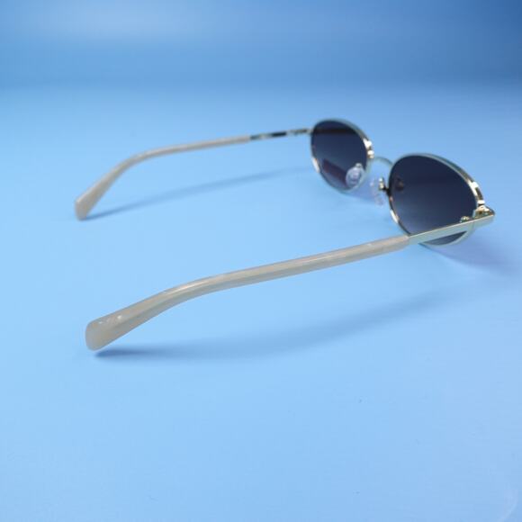 Rebecca Minkoff Sunglasses Evangelyne Gold Frame & Pearl Arms 100% UV Protection main image 8